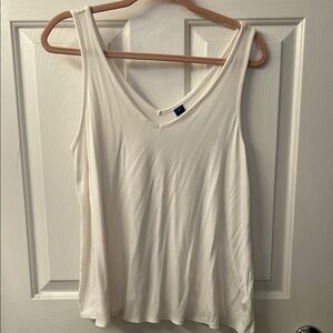 White Sleeveless Top